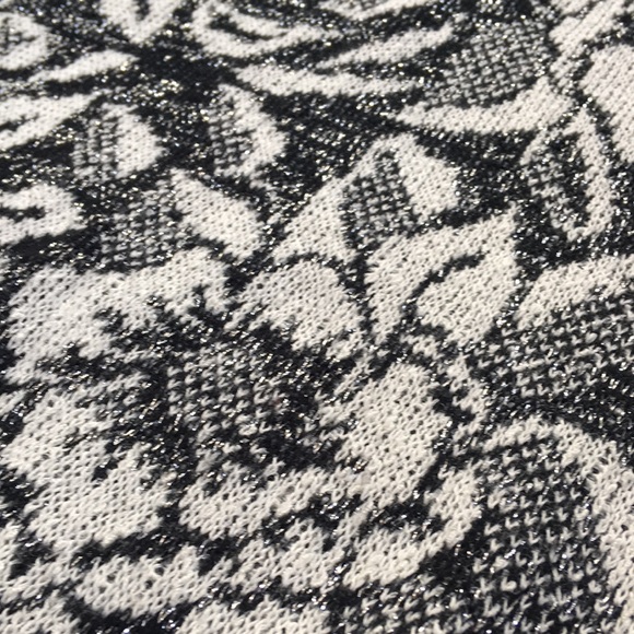 80’s Vintage Silver-flecked Floral Sweater - Picture 3 of 6